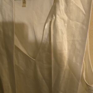 Elegant White Satin Top